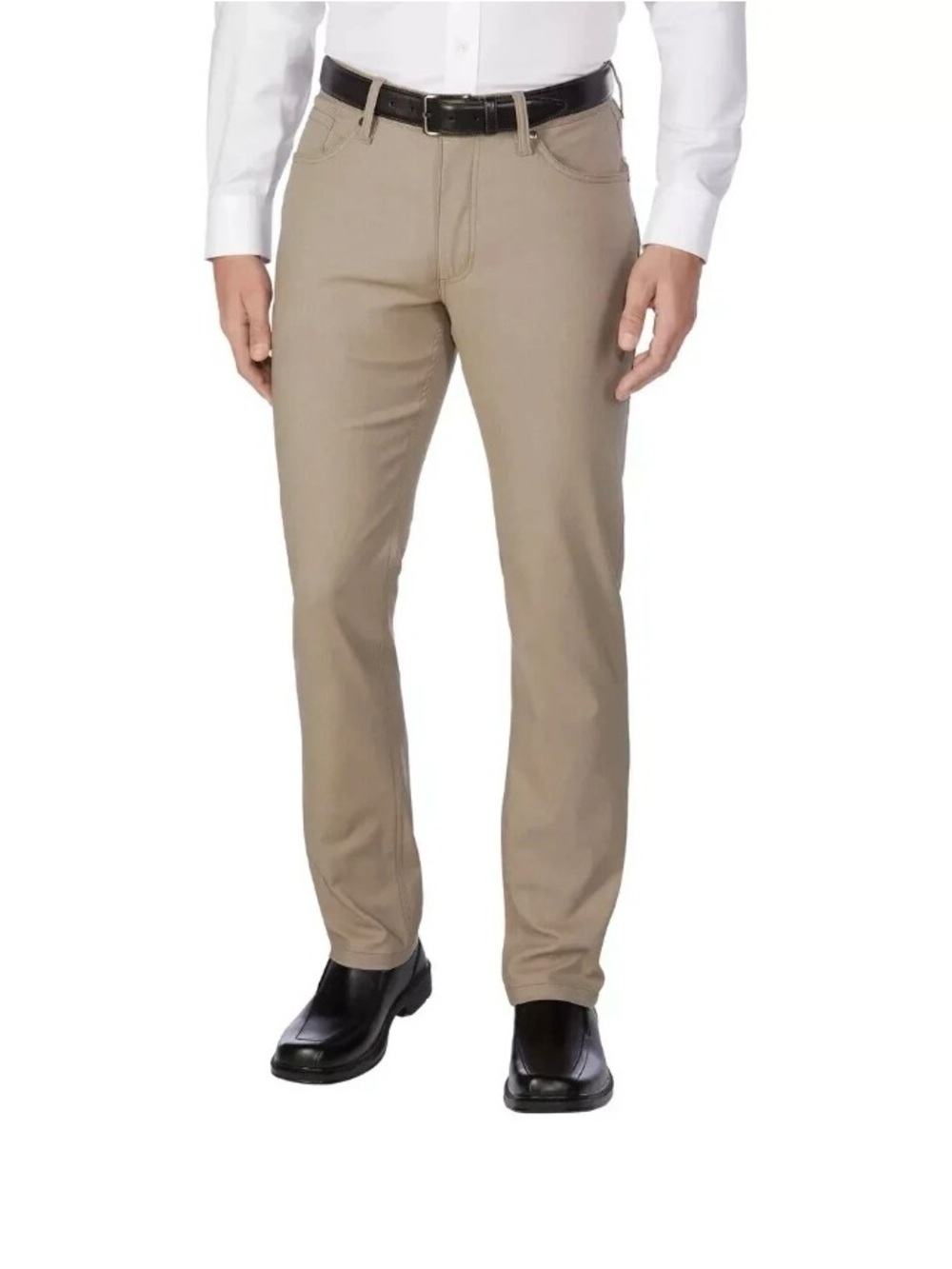 URBAN STAR Men's Stretch Relaxed Fit Straight Leg 5 Pocket Pants TAN 30x 29